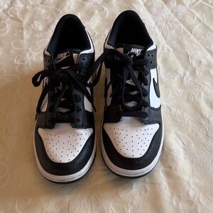 Nike Kids Black and White Low-Top Sneakers